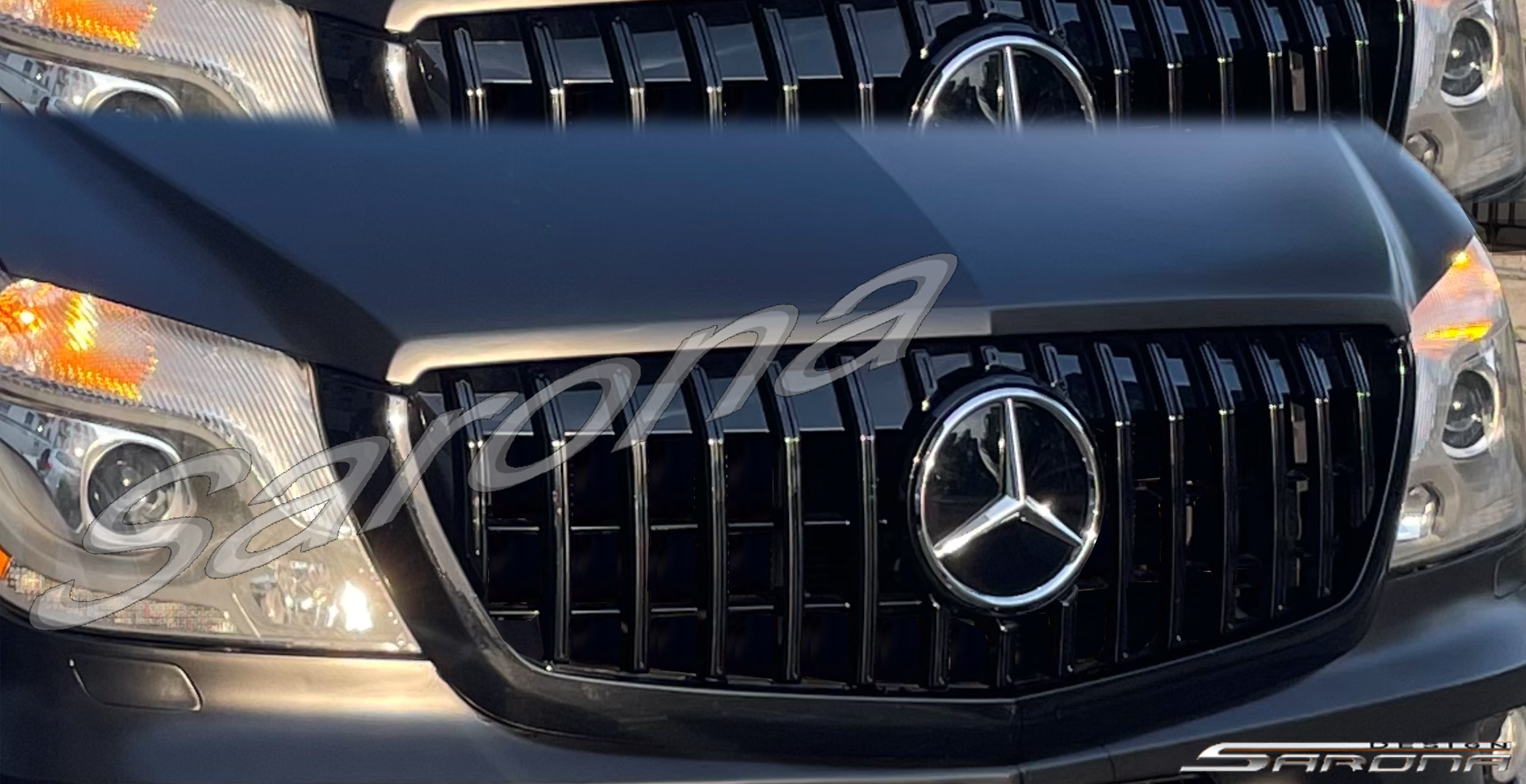 Custom Mercedes Sprinter  Van Grill (2014 - 2018) - $590.00 (Part #MB-072-GR)